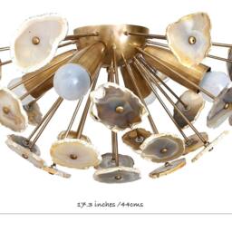 Gorgeous Flush Mount Sputnik Agate Ceiling Lamp Light , Stellar 2 Low Enhance Hall Passage Kitchen Bedroom 4 Lights - thumbnail 3