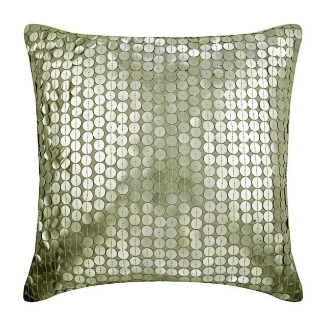 "Decorative Silver Bed Throw Pillow 24""x24""/26""x26" - image 1
