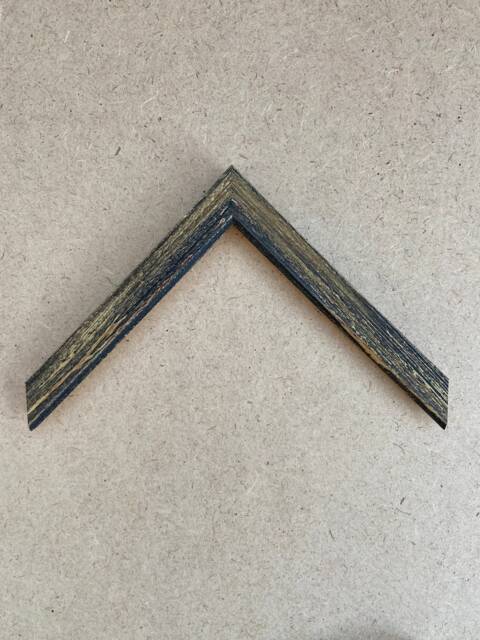 Bespoke Shabby Chic Picture Frame, Black & Gold Finish - image 1