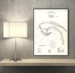 Vintage Provincetown Ma Map Print Antique Chart Of Cape Cod Bay - thumbnail 1