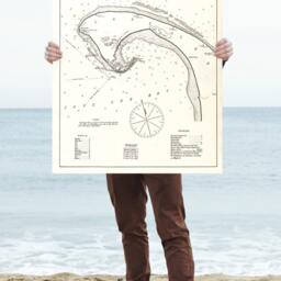 Vintage Provincetown Ma Map Print Antique Chart Of Cape Cod Bay - thumbnail 2