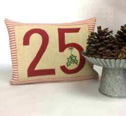 Christmas Throw Pillow // December 25 Holiday - thumbnail 1