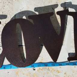 Metal Love Sign - Letters Wall Art Live Laugh Outdoor Decor Home Word Quote Set - thumbnail 3