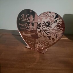 Personalized Memorial Heart Tea Light - Sentimental Poem, Home Decoration - thumbnail 3