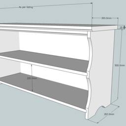 Hall Shoe Bench & Rack With Storage Shelves in Antique Pine - thumbnail 3