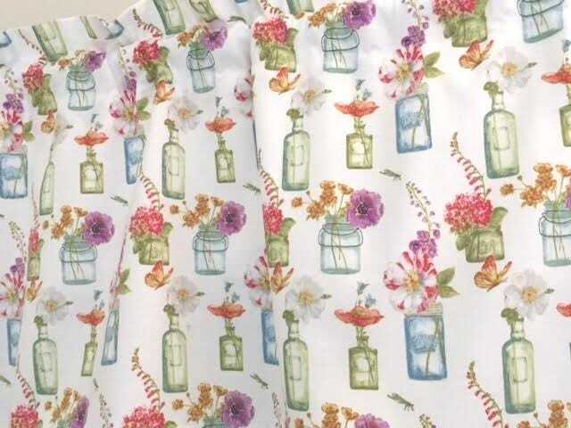 Canning Jars & Vases With Flowers ~ 42 Inches Wide - image 1