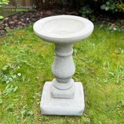Hand Cast Stone Bubble Bird Bath Feeder - Best Quality Highly Detailed Garden Ornament Decor Water Feature - thumbnail 2