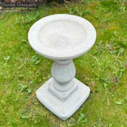 Hand Cast Stone Bubble Bird Bath Feeder - Best Quality Highly Detailed Garden Ornament Decor Water Feature - thumbnail 3
