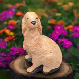 Unique Cocker Spaniel Statue Concrete Dog Figurine Stone Animal Sculpture Garden Ornament Handmade Dog Lover Gift - thumbnail 2