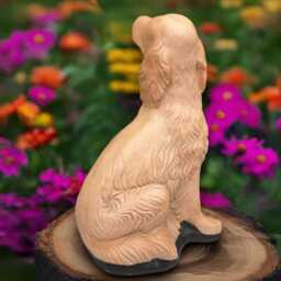 Unique Cocker Spaniel Statue Concrete Dog Figurine Stone Animal Sculpture Garden Ornament Handmade Dog Lover Gift - thumbnail 4