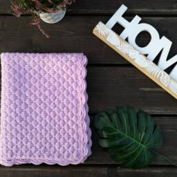 Merino Wool Knit Baby Blanket, Knitted Wrap, Girl Swaddle Organic - thumbnail 3
