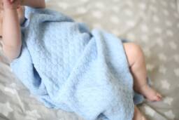 Merino Wool Knit Baby Blanket, Knitted Wrap, Girl Swaddle Organic