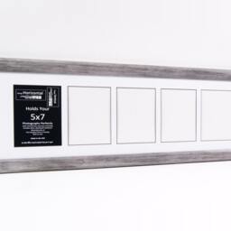 5x7 Multiple 3 4 5 6 7 8 9 10 Opening Driftwood Picture Frame With Matting, Multi Photo Collage - thumbnail 3