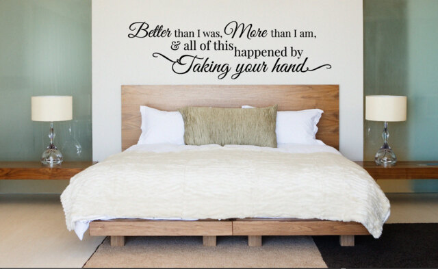 Romantic Love Quote Vinyl Wall Decal, Anniversary Gift - image 1