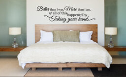 Romantic Love Quote Vinyl Wall Decal, Anniversary Gift - thumbnail 1
