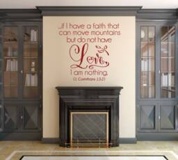 Scripture Wall Decal. If I Have A Faith - Code 233 - thumbnail 1