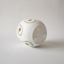 Handmade Avocado Concrete Succulent Planter, Minimalist Decor - thumbnail 2