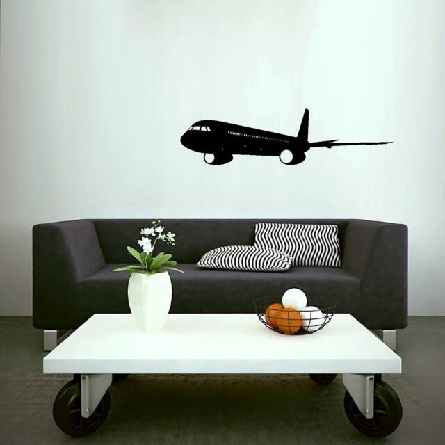 Airplane Landing Lax Airport - Vinyl Wall Art Decals Home Decor Aircraft Stickers - image 1