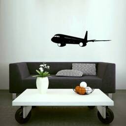 Airplane Landing Lax Airport - Vinyl Wall Art Decals Home Decor Aircraft Stickers - thumbnail 1