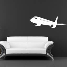Airplane Landing Lax Airport - Vinyl Wall Art Decals Home Decor Aircraft Stickers - thumbnail 2