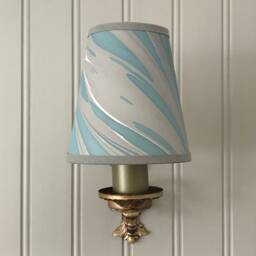 Hand Marbled Scoria - Candle Clip Lampshade Wall/Chandelier - thumbnail 2