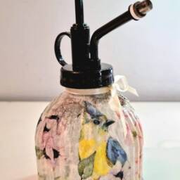 Handcrafted Bird Design Plant Mister Vintage Style Glass Sprayer - thumbnail 3