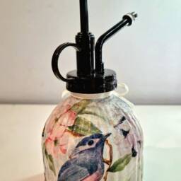 Handcrafted Bird Design Plant Mister Vintage Style Glass Sprayer - thumbnail 2