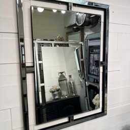 Mirror Glass Contemporary Modern Simple Aztec Wall 80cm X 60cm - Premium Quality - thumbnail 3