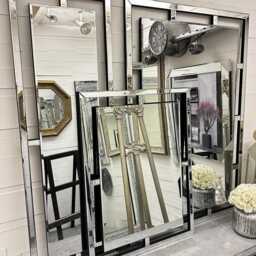 Mirror Glass Contemporary Modern Simple Aztec Wall 80cm X 60cm - Premium Quality - thumbnail 4