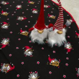 Christmas Tree Skirt God Jul Decor Holiday Scandinavian Gift Ornament Gnome Nisse Swedish Nordic - thumbnail 2