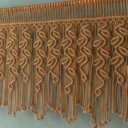 Leaf Curtain Wall Hanger Tapestry, Macrame Boho Curtain, Farmhouse Window Decor, New Home Gift, Headboard D??cor, Gift For Mom C03 - thumbnail 4