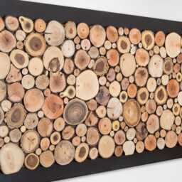 Organic Wood Wall Art 24 X 48, Handcrafted Wooden Artwork, Quiet Luxury Sculpture - thumbnail 4