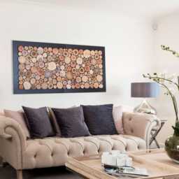 Organic Wood Wall Art 24 X 48, Handcrafted Wooden Artwork, Quiet Luxury Sculpture - thumbnail 3