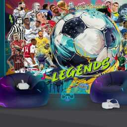 Football Soccer, Legends Wallpaper Mural, Boys Room Decor, Peel & Stick Decal - thumbnail 2