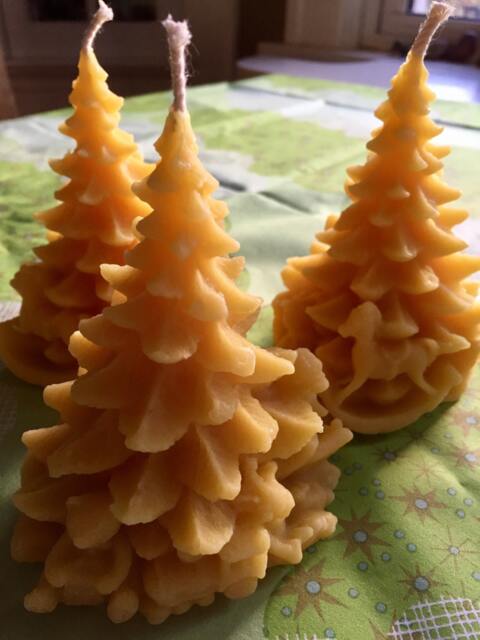 Beeswax Christmas Tree Candle