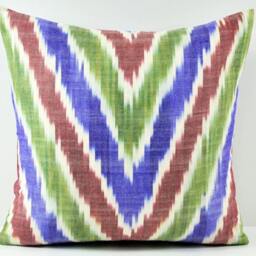 Hand Dyed Ikat Pillow - thumbnail 2