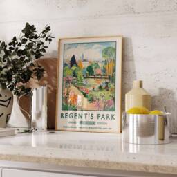 Regent's Park London Print, William Morris Poster, Botanical Gardens Vintage Wall Art, Floral A1/A2/A3/A4 - thumbnail 3