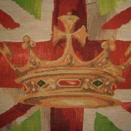 Union Jack Lime Design 2 Oblong Tapestry Cushion Pillow Cover - thumbnail 2
