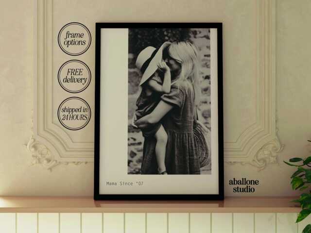 Custom Mother's Day Photo Print Gift For Mums Bespoke Photo Frame Gift Mum Personalised Poster Her Mothers - image 1