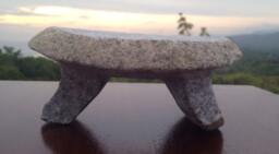 Borucan Indian Stone Metate, Grinding Sculpture, Authentic, Historical, Limited