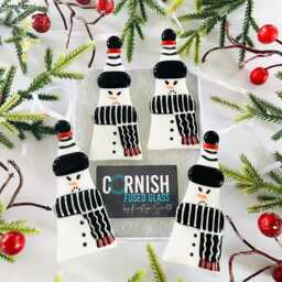Bah Humbug Grumpy Snowman Christmas Tree Decoration, Funny Ornament - thumbnail 2