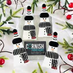Bah Humbug Grumpy Snowman Christmas Tree Decoration, Funny Ornament - thumbnail 3