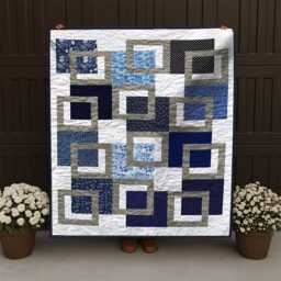 Floating Windows Quilt Pattern PDF - Modern Geometric Design Throw Digital Download - thumbnail 3