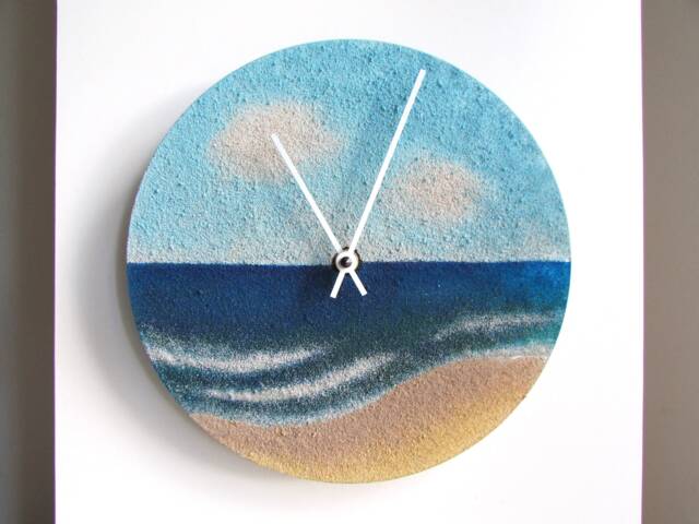 Beach Painting Clock 9.5 - image 1
