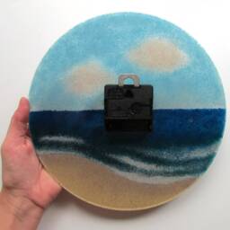 Beach Painting Clock 9.5 - thumbnail 4