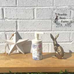 Soap Dispenser Hand Wash Beach Lighthouse Seaside Nautical Coast Sea Shells Star Fish Sand Dollar Decoupaged Glass Handmade - thumbnail 2