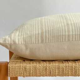 Beige Dot Block Print Mudcloth Hmong Pillow Case - thumbnail 3