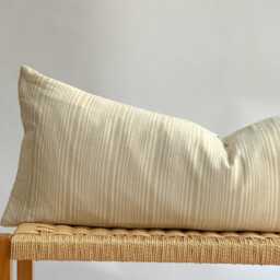 Beige Dot Block Print Mudcloth Hmong Pillow Case - thumbnail 2