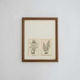 Walnut Picture Frame With Mat Center Custom Opening Size 2x3 4x6 5x7 - thumbnail 3