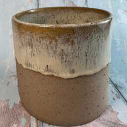 Yellow Ceramic Planter, Indoor Plant Pot - thumbnail 4